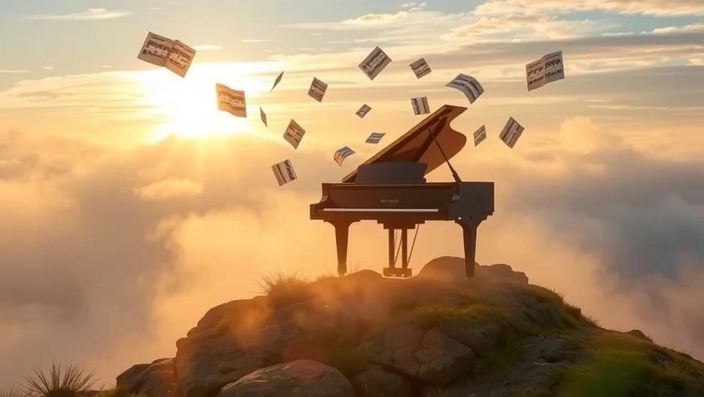 En stad ovan molnen noter finns verkligen